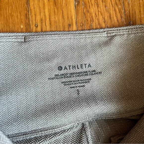 Athleta Delancey Herringbone Flare Pants In Bluff Gray Size S - Picture 5 of 12